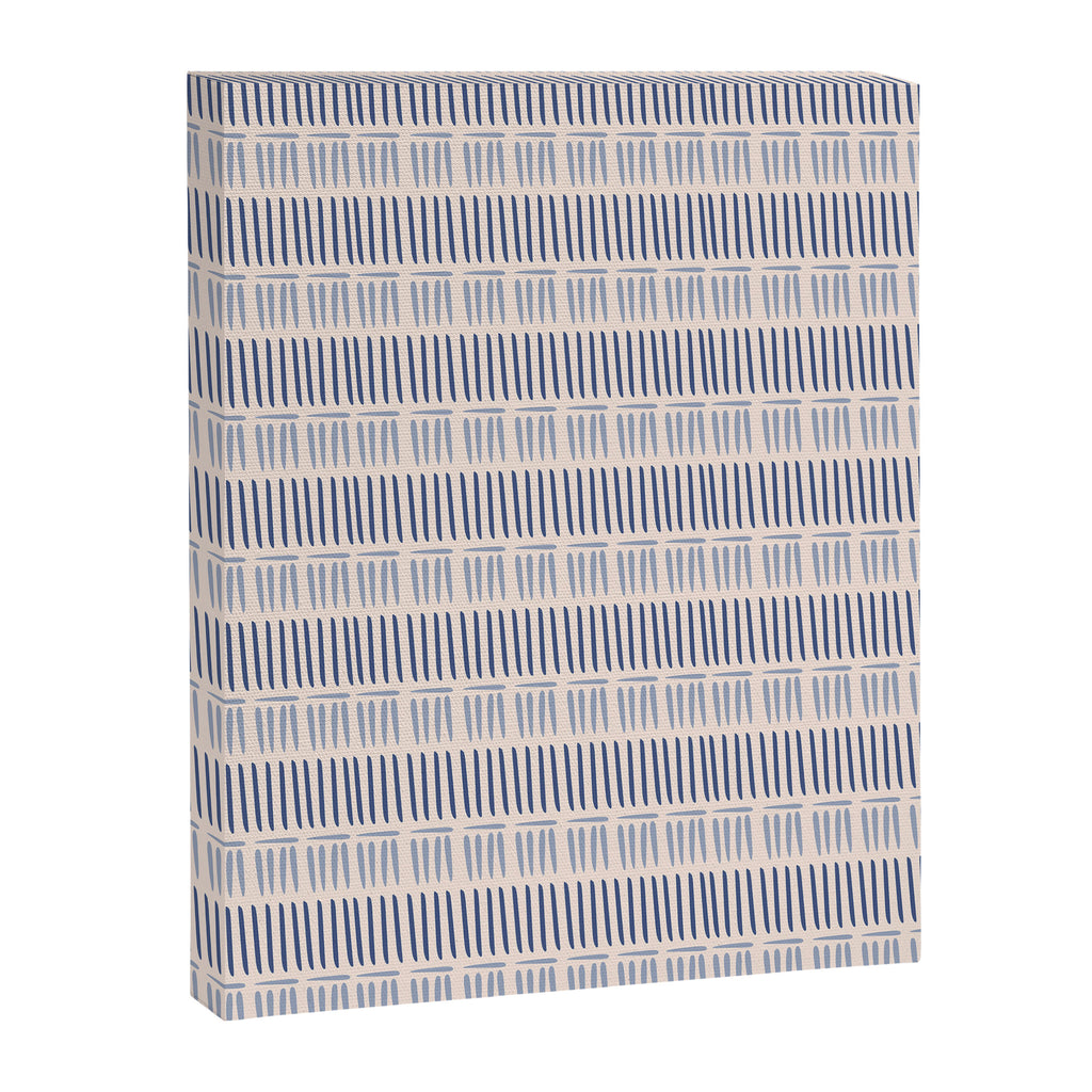 Indigo Blue Stripes  Canvas Print Gallery Image 6
