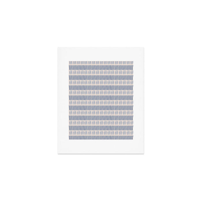 Indigo Blue Stripes  Art Print Gallery Image 1