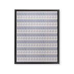 Indigo Blue Stripes  Framed Canvas Print Gallery Image 6