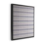 Indigo Blue Stripes  Framed Canvas Print Gallery Image 2