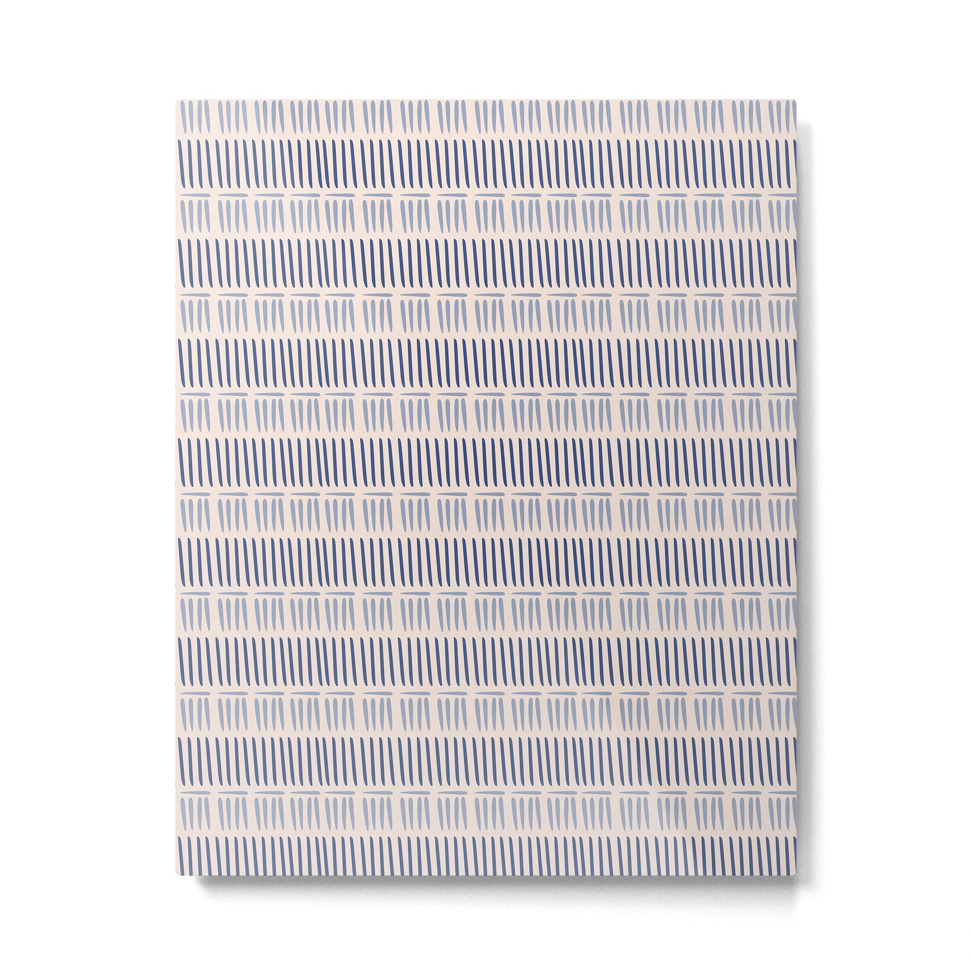 Indigo Blue Stripes  Metal Print Gallery Image 4