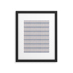 Indigo Blue Stripes  Framed Art Print Gallery Image 5