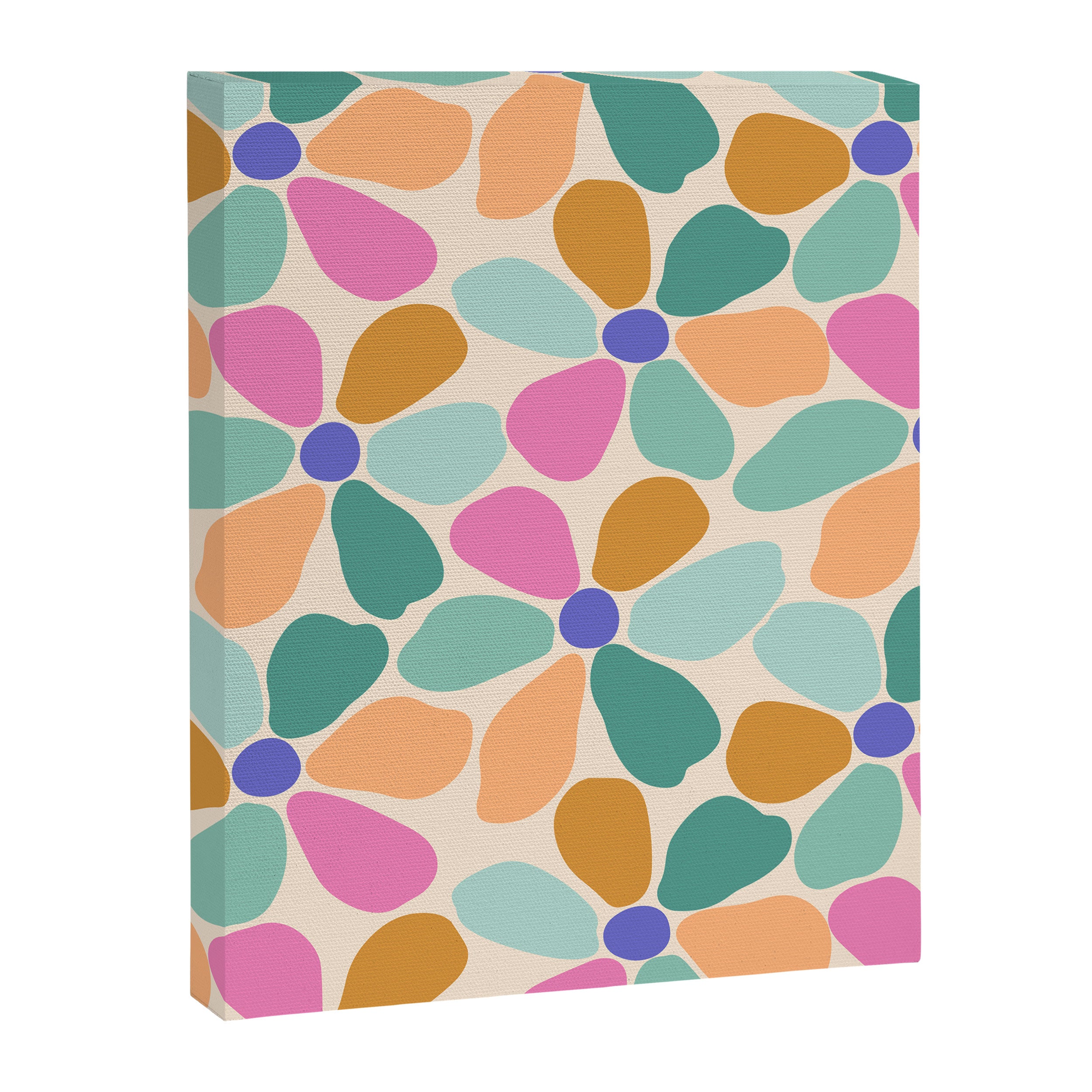 Jelly Bean Retro Flower Canvas Print Gallery Image 8
