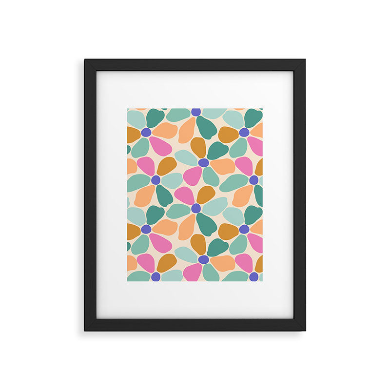 Jelly Bean Retro Flower Framed Art Print Gallery Image 6