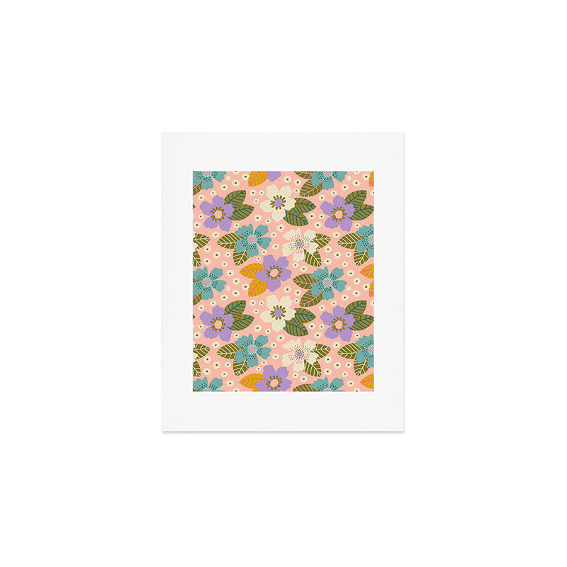 Joyful Bloom - Peach Art Print Gallery Image 1