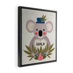Koala with hat  Framed Canvas Print Gallery Image 2