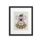 Koala with hat  Framed Art Print Gallery Image 6