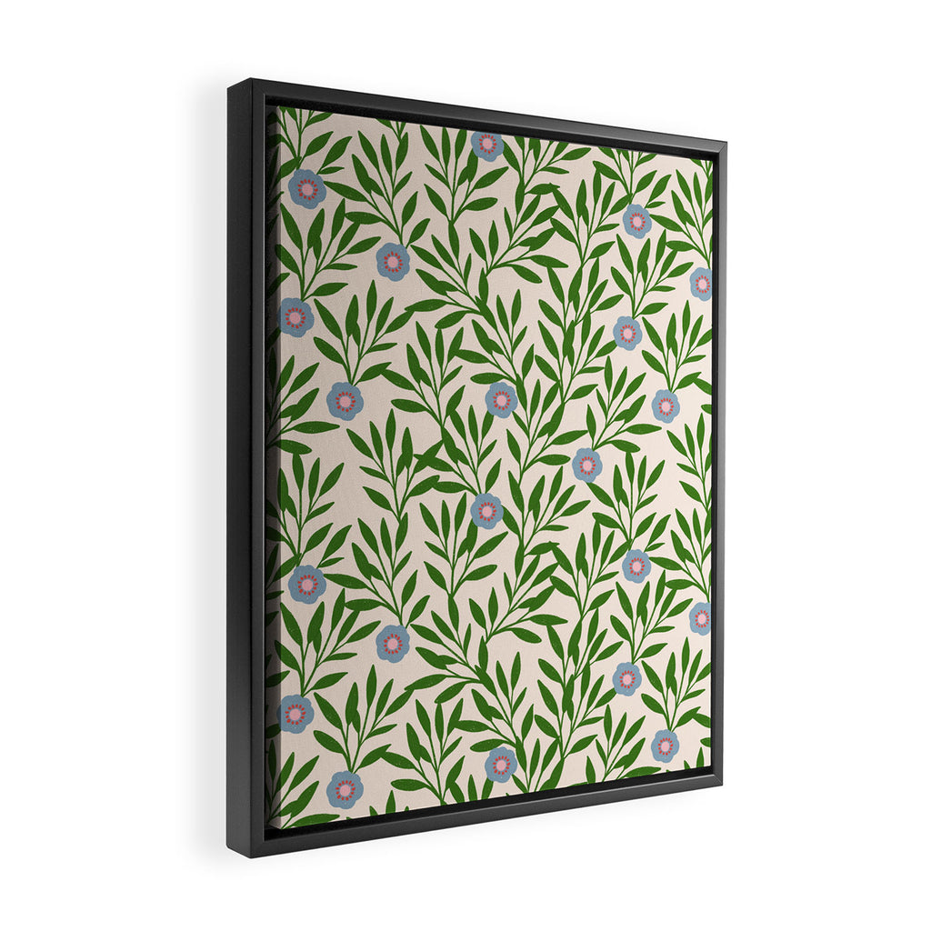 Leaf Vine Pattern  Framed Canvas Print Gallery Image 2