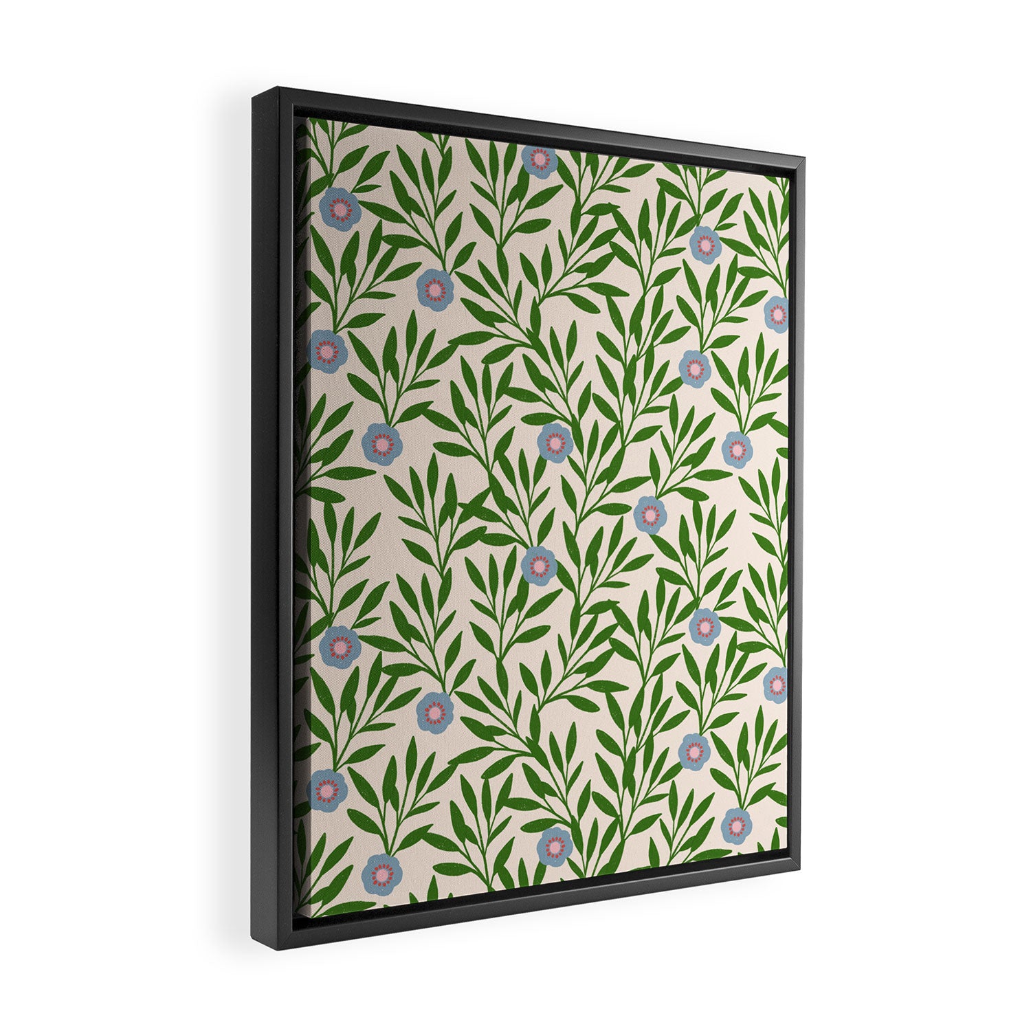 Leaf Vine Pattern  Framed Canvas Print Gallery Image 2