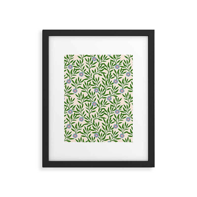 Leaf Vine Pattern  Framed Art Print Gallery Image 6