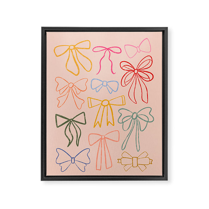 Lines Bows - Joy of Together  Framed Canvas Print Gallery Image 1