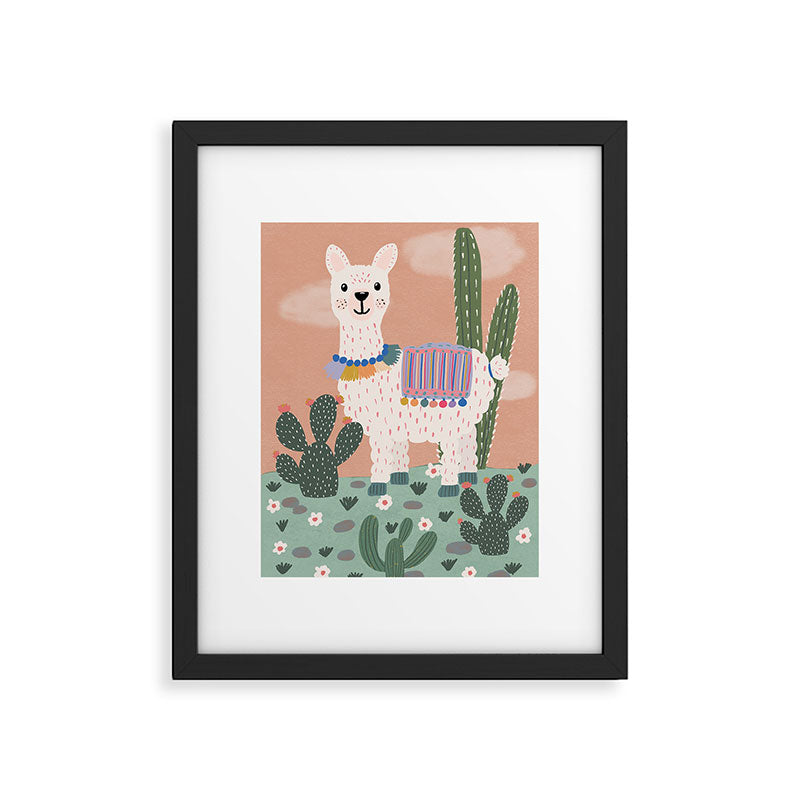 Llama  Framed Art Print Gallery Image 5
