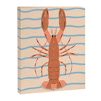 Lobster - Blue Stripes Canvas Print Gallery Image 6