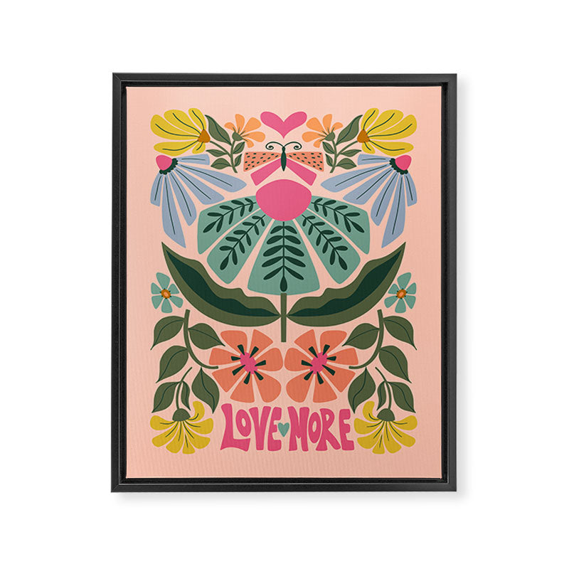 LOVE MORE  Framed Canvas Print Gallery Image 6