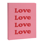 Love - pink and red Canvas Print Gallery Image 8