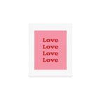Love - pink and red Art Print Gallery Image 1