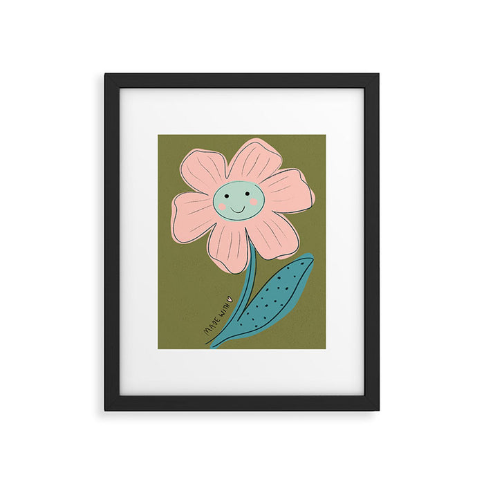 Made with Love- Flower Print  Framed Art Print Gallery Image 1