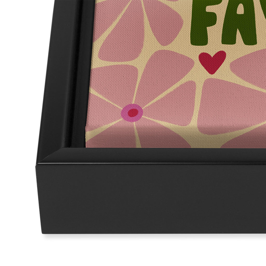 Mais amor, por favor! Framed Canvas Print Gallery Image 3