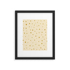 Make a wish - Gold star pattern Framed Art Print Gallery Image 6