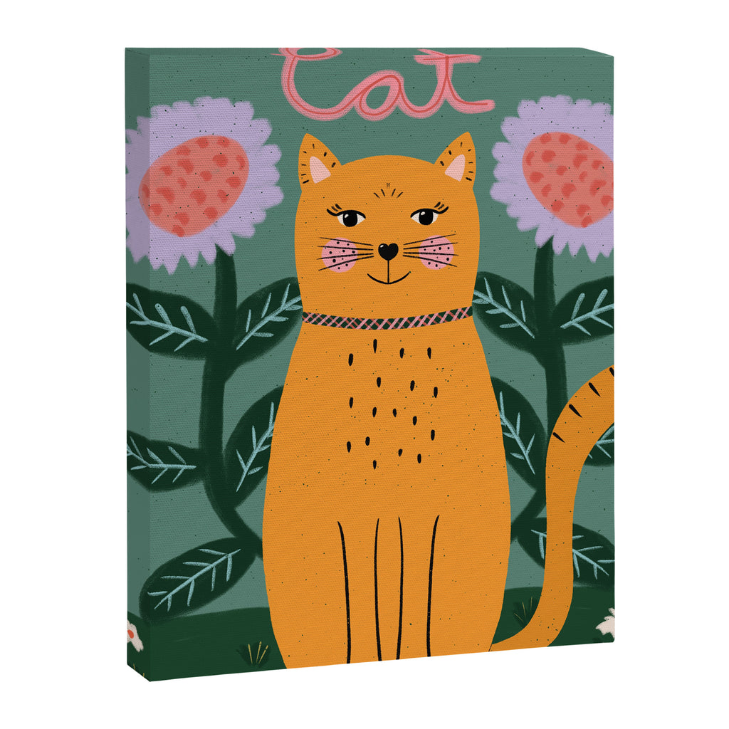 Meow - Cat Illustration Canvas Print Gallery Image 6