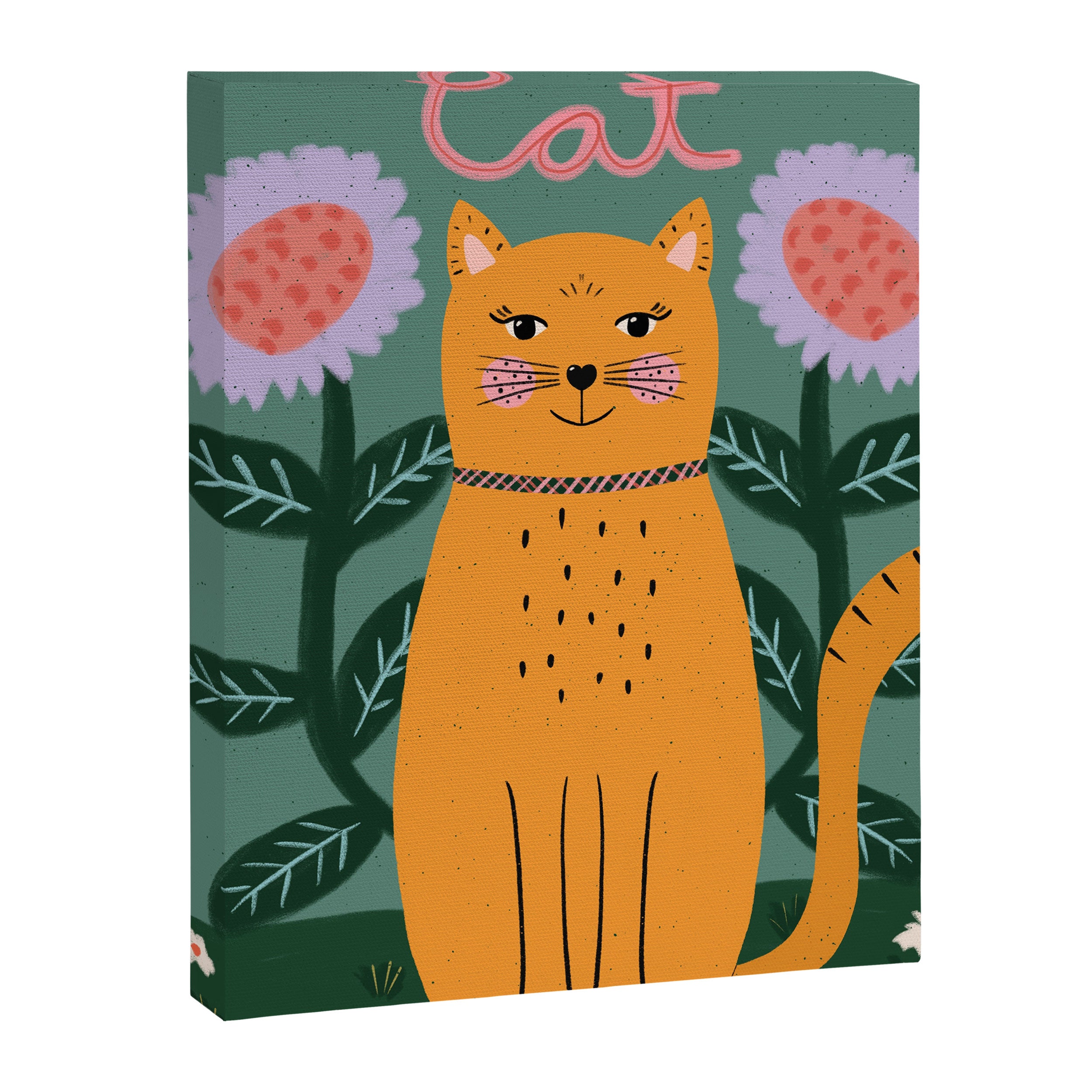 Meow - Cat Illustration Canvas Print Gallery Image 6