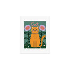Meow - Cat Illustration Art Print Gallery Image 1