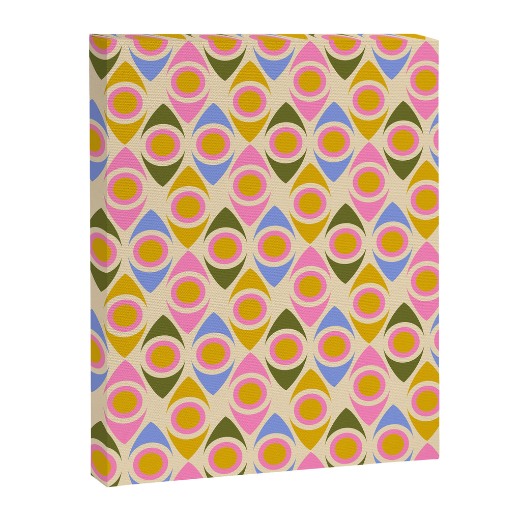 Mid century Modern Geo Pattern 1 Canvas Print Gallery Image 8