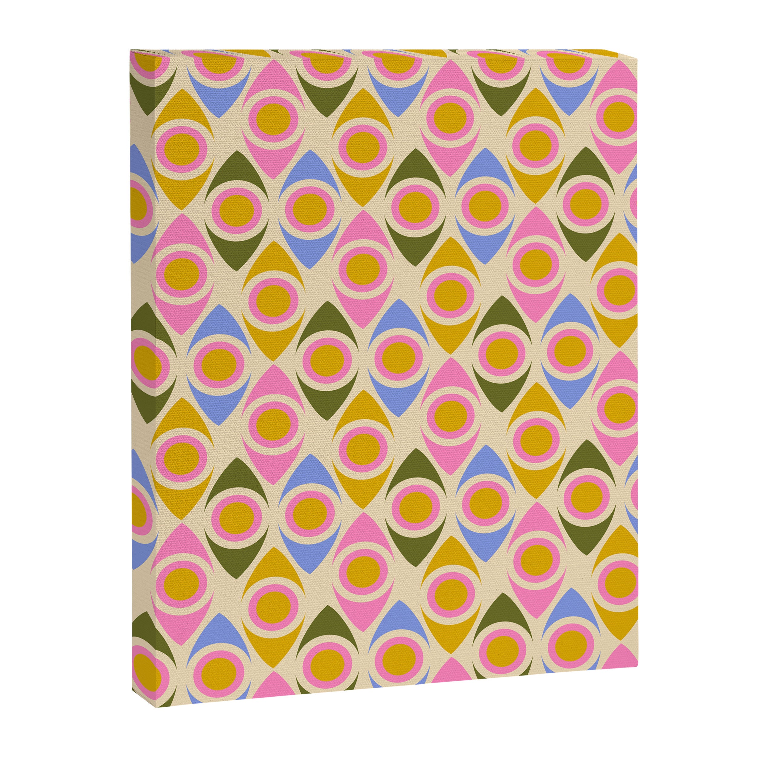 Mid century Modern Geo Pattern 1 Canvas Print Gallery Image 8