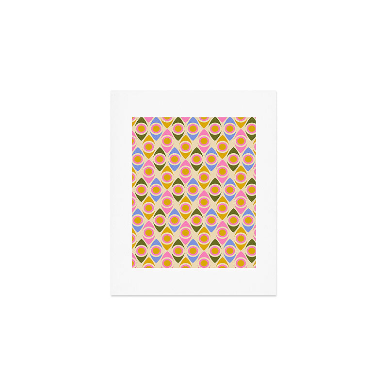 Mid century Modern Geo Pattern 1 Art Print Gallery Image 1