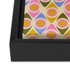 Mid century Modern Geo Pattern 1 Framed Canvas Print Gallery Image 3