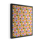 Mid century Modern Geo Pattern 1 Framed Canvas Print Gallery Image 2