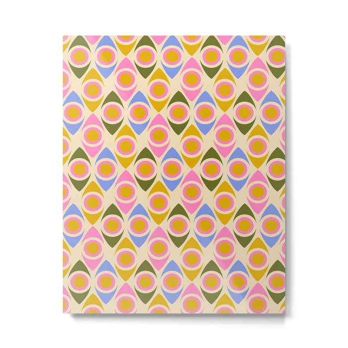 Mid century Modern Geo Pattern 1 Metal Print Gallery Image 1