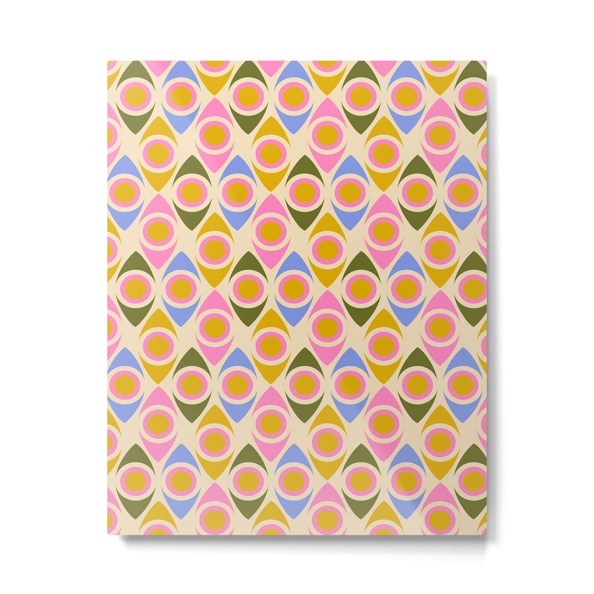 Mid century Modern Geo Pattern 1 Metal Print Gallery Image 6