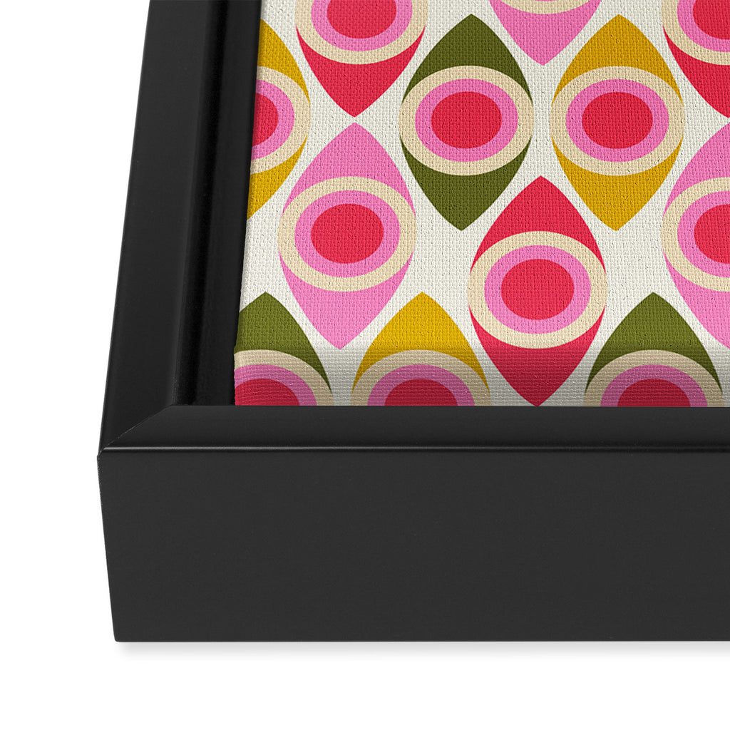 Mid Century Modern Geo pattern 2 Framed Canvas Print Gallery Image 3