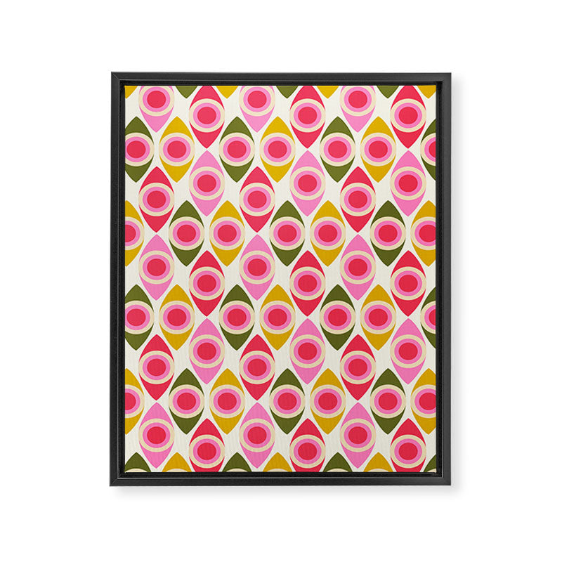 Mid Century Modern Geo pattern 2 Framed Canvas Print Gallery Image 8