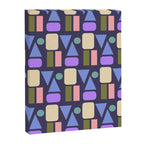 Mid-century Geometric Color Fun - Dark Blue Canvas Print Gallery Image 8