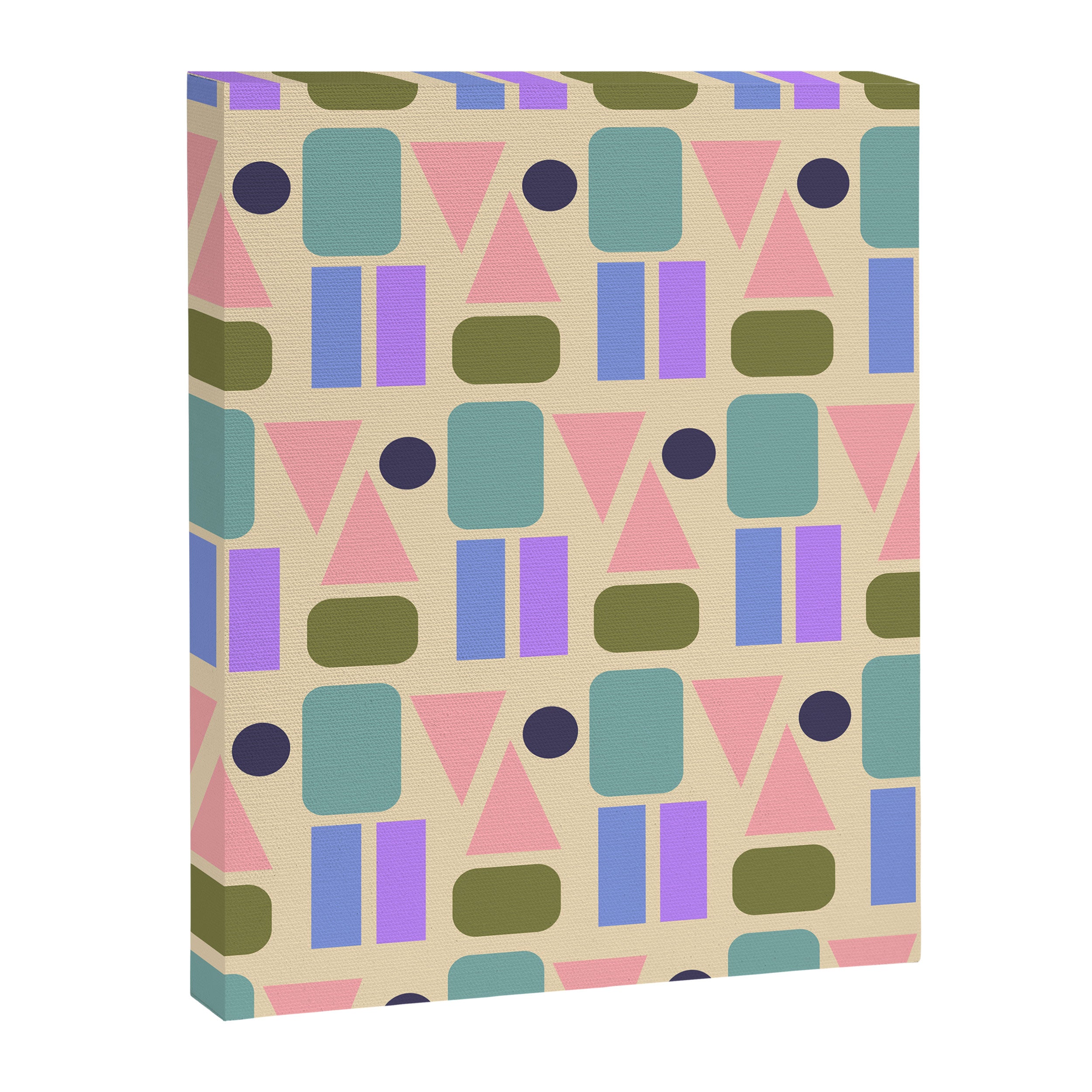 Mid-century Geometric Color Fun Canvas Print Gallery Image 8