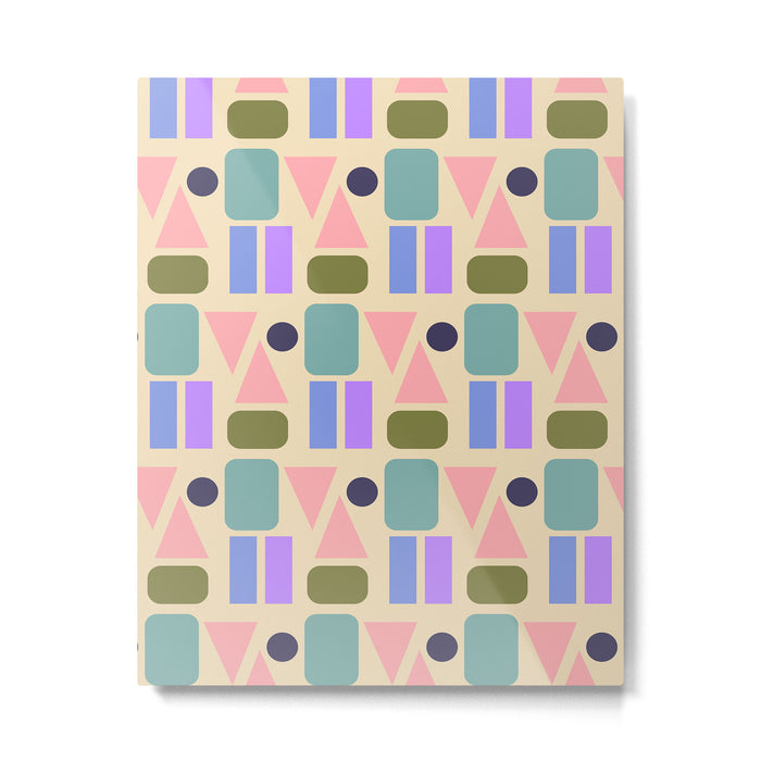 Mid-century Geometric Color Fun Metal Print Gallery Image 1