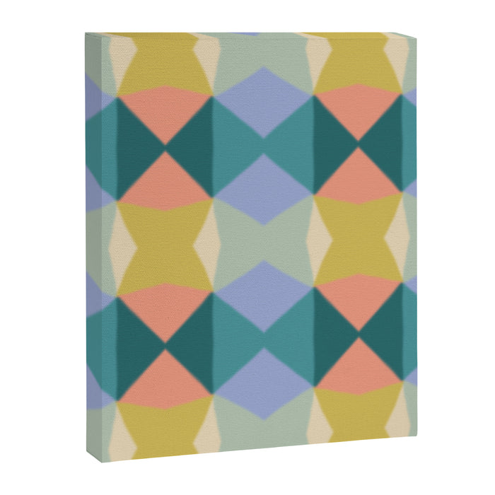  Mid-century Modern Geometric Pattern Canvas Print Gallery Image 1