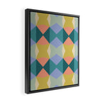  Mid-century Modern Geometric Pattern Framed Canvas Print Gallery Image 2