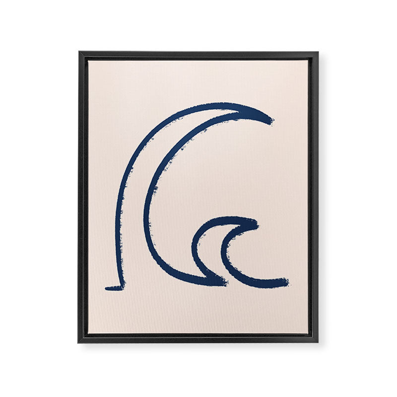 Minimalist Waves  Framed Canvas Print Gallery Image 6