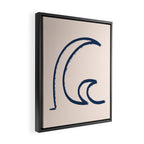 Minimalist Waves  Framed Canvas Print Gallery Image 2