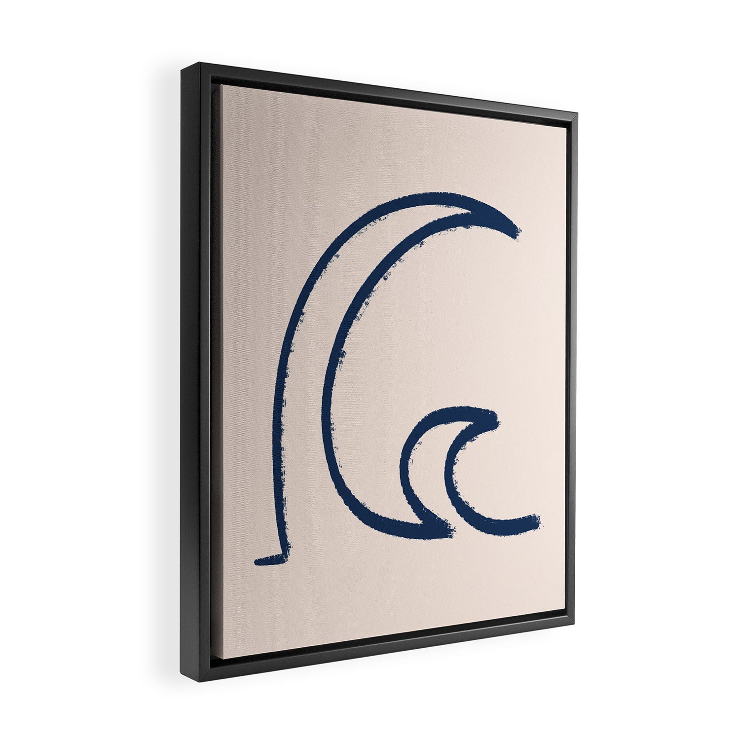 Minimalist Waves  Framed Canvas Print Gallery Image 2