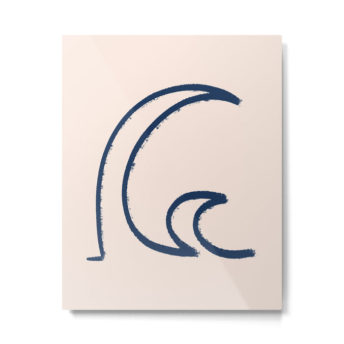 Minimalist Waves  Metal Print Gallery Image 1