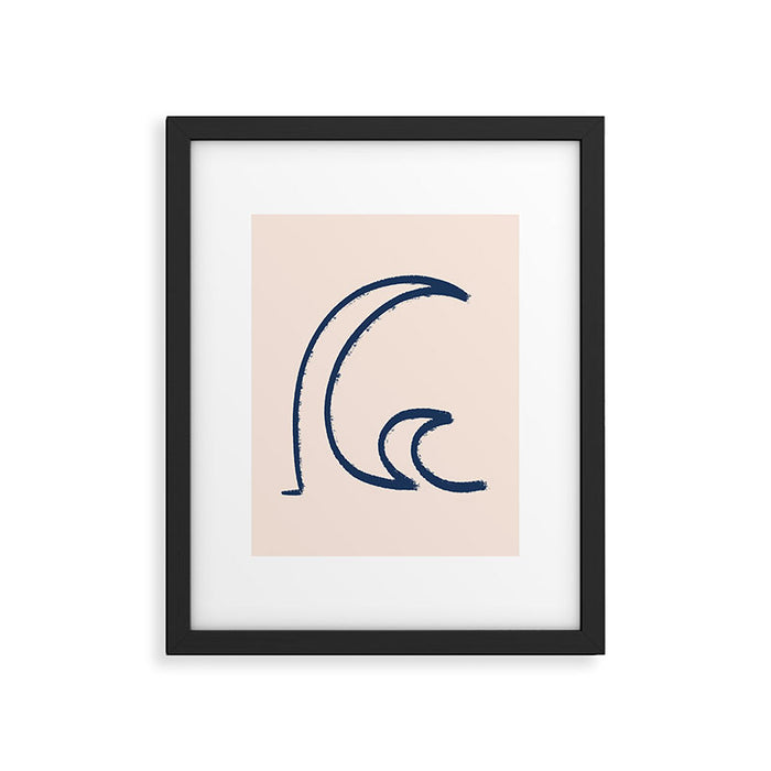 Minimalist Waves  Framed Art Print Gallery Image 1