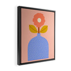 Modern Vase - Peach Framed Canvas Print Gallery Image 2