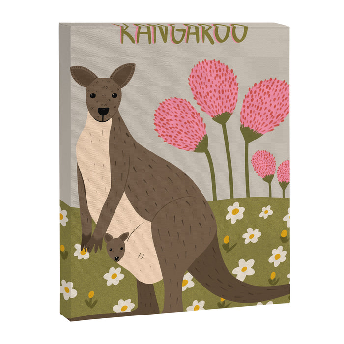 Mommy Kangaroo  Canvas Print Gallery Image 1