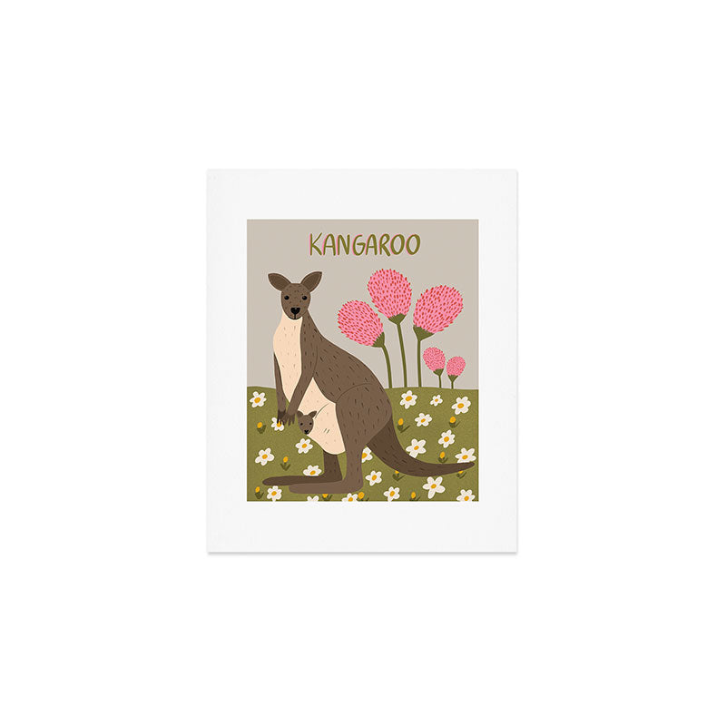 Mommy Kangaroo  Art Print Gallery Image 1