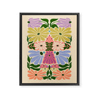New Beginning - Floral Bird and Butterfly Framed Canvas Print Gallery Image 8