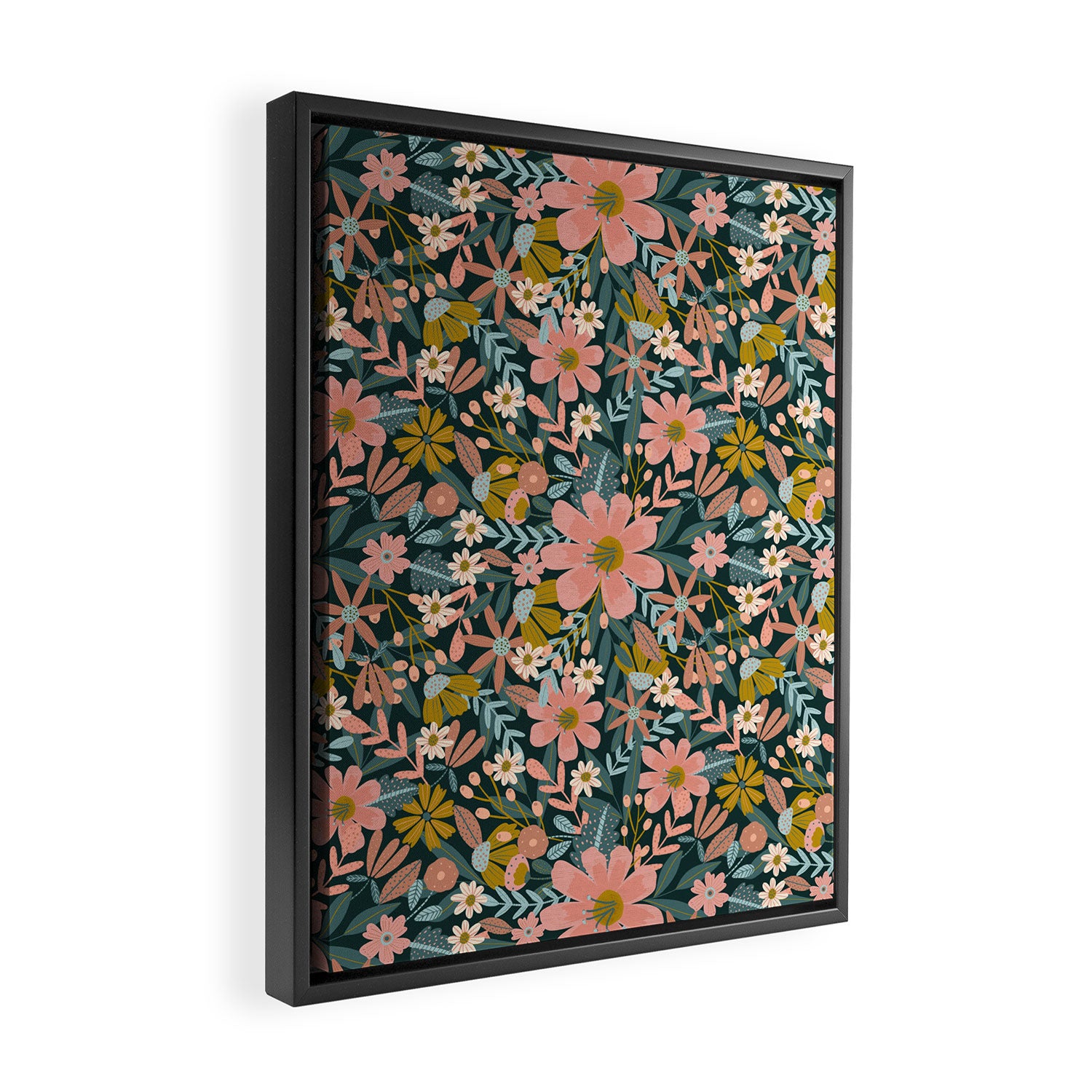 Night Blooms Framed Canvas Print Gallery Image 2